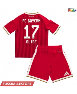 Günstige Bayern Munich Michael Olise #17 Heimtrikotsatz Kinder 2026-27 Kurzarm (+ Kurze Hosen)